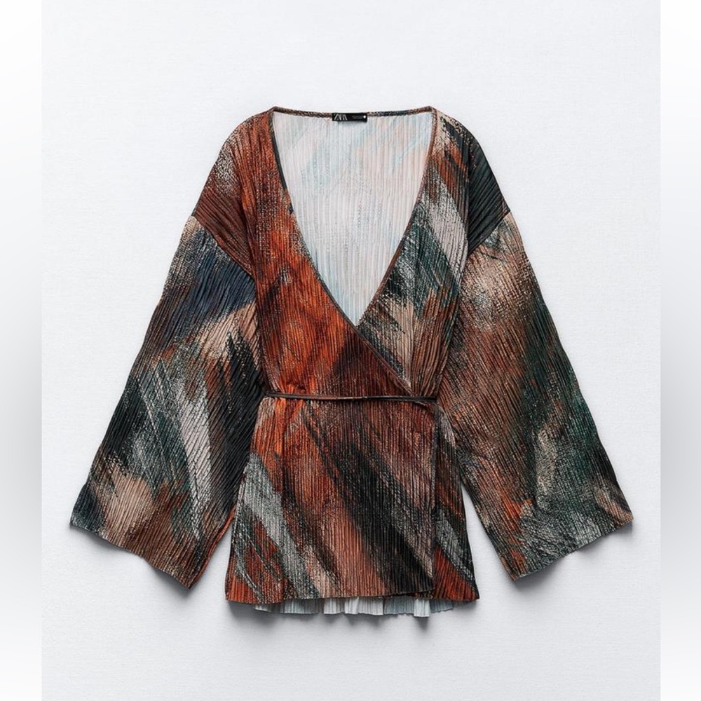Zara pleated kimono with pants